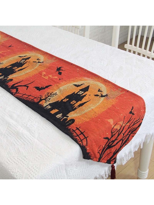Halloween Decoration Table Runner Home Coffee Tablecloth