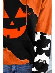 Women's Hoodies Halloween Face Print Hoodie