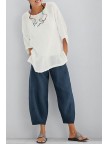 Women Cotton Pants Spring Summer Casual Pants